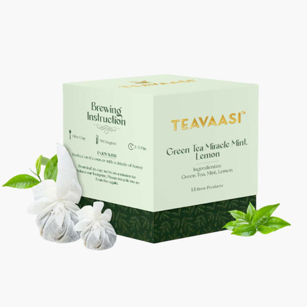 Green Tea-Miracle Mint, Lemon